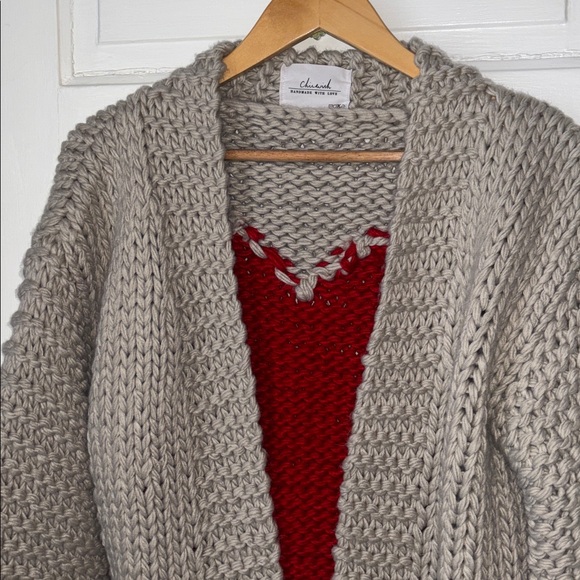CHICWISH KEY TO MY HEART HAND KNIT CARDIGAN SWEATER - Picture 4 of 11